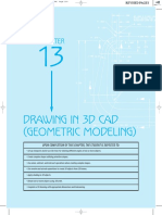 Drawing in 3D CAD (Geometric Modeling) : Upon Completion of This Chapter, The Student Is Expected To