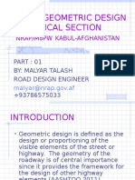 Road Geometric Design Technical Section: Nrap/Mopw Kabul-Afghanistan