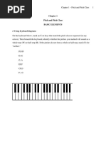 I. Using Keyboard Diagrams: Pitch and Pitch Class Basic Elements