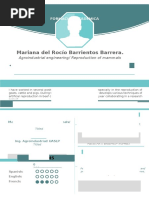 Mariana Del Rocío Barrientos Barrera.: Agroindustrial Engineering/ Reproduction of Mammals