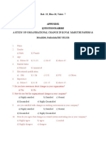 Appendix Questionnairre: Red-19, Blue-18, Violet - 7