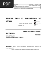 Manual para El Diagnostico de Sifilis PDF