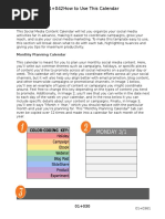 Social Media Content Calendar