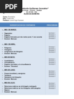 Silabo Cuarto Año - Geometria