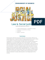 Law & Social Justice: Legal Environment of Business