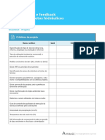 Checklist e Feedback para Projetos Hidraulicos