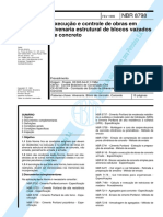 NBR 08798 - Execução E Controle de Obras em Alvenaria Estrutural PDF