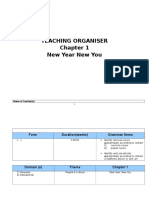 English KSSM Form 1 Teaching Organizer Chapter 1