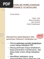 M15.Maintenance Scheduling - Case Study