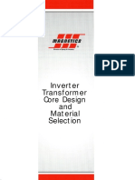 Inverter Transformer Core Gesign