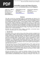 Introducing Sustainability Concepts in The Design of Structures (An Application To Low-Cost Residential Houses in The Philippines)