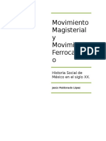 Movimiento Magisterial y Movimiento Ferrocarrilero