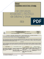 PLAN de ESTUDIOS de Economía y Politica - Grados Décimo y Once - 2013.