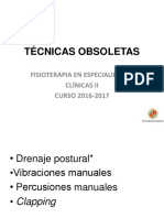 Tecnicas Obsoletas en Fisioterapia Respiratoria