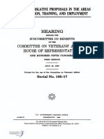 House Hearing, 105TH Congress - Pending Legislative Proposals in The Areas of Education, Training, and Employment