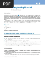 HPLC GC Aspirina