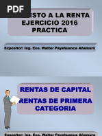 Renta Persona Natural Práctica 2016 Walter Payehuanca Añamuro