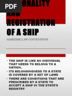 Nationality and Registration of A Ship