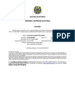 Certidão de Quitação Eleitoral - Tribunal Superior Eleitoral