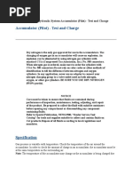 Accumulator (Pilot) - Test and Charge