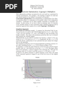 11.8 Constraint Optimization: Lagrange's Multipliers