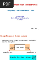 Esc201: Introduction To Electronics: Frequency Domain Response Contd.