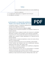 1 La Formación y El Desarrollo Profesional Docente Frente A Los Nuevos Desafíos de La Escolaridad