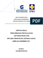 Kertas Kerja Perkhemahan KRS - Dpli