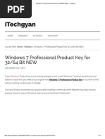 Windows 7 Professional Product Key For 32 - 64 Bit NEW - ITechgyan