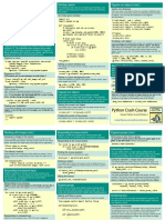 Beginners Python Cheat Sheet PCC Pygame PDF