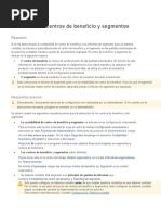 Derivación de Centros de Beneficio y Segmentos