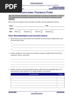 Participant Feedback Form