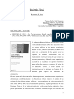 (Resumen) Ricardo Sidicaro - Los Tres Peronismos. Estado y Poder Económico (1946-1955, 1973-1976, 1989-1999)