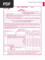 TNTET 2013 - Paper II Original Question Paper - 18.08.2014 - With TRB Answer Keys