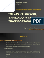 2 Tolvas Chancado Tamizado Fajas