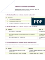 20 Java Collections Interview Questions: 1) What Is The Difference Between Arraylist and Vector?