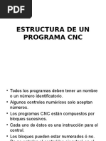 Estructura de Un Programa CNC