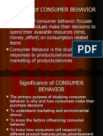 Definitions of CONSUMER BEHAVIOR