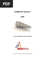 Solidworks Tutorial 1 Voor Lager en Middelbaar Technisch Onderwijs 2014