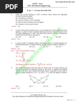 GATE - 2012 M.E: Mechanical Engineering: Free Study Materials For Mechanical Engineering and All Competitive Exams & Jobs