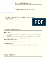 Data Processing and Tabulation