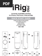 IRig PRO Start Guide