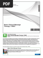 Basic Clinical Massage Therapy