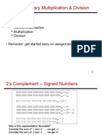 Lecture 8: Binary Multiplication & Division