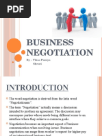 Business Negotiation - Bcom