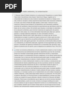 Discurso Sobre El Medio Ambiente y La Contaminación