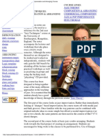 University of Southampton - Jazz Techniques - Improvising & Arranging PDF