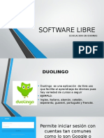 Software Libre Duolingo y Memrise