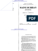 Maine de Biran, Journal