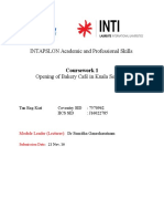 INTAPSLON Academic and Professional Skills: Coursework 1